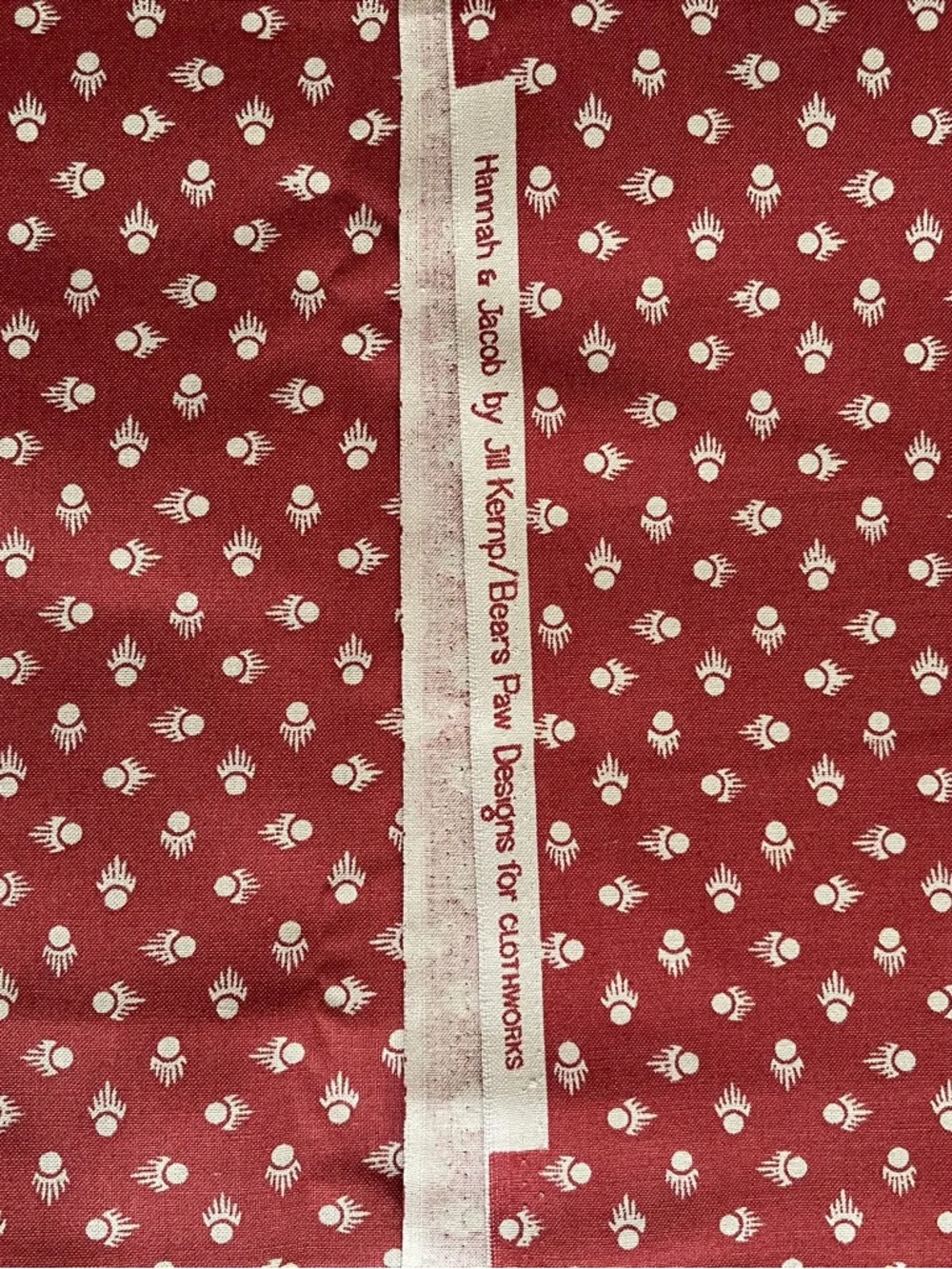 🧵$10 OFF $30✨ Cotton Quilting Fabric Red Floral Bundle Remnants